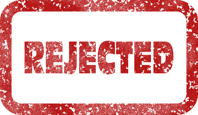 I got rejected.